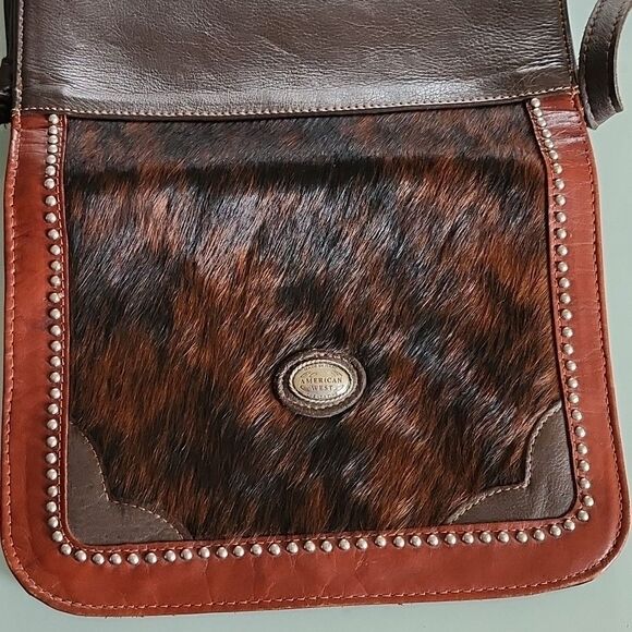 American West Genuine Leather and Cowhide Bag - Picture 7 of 12